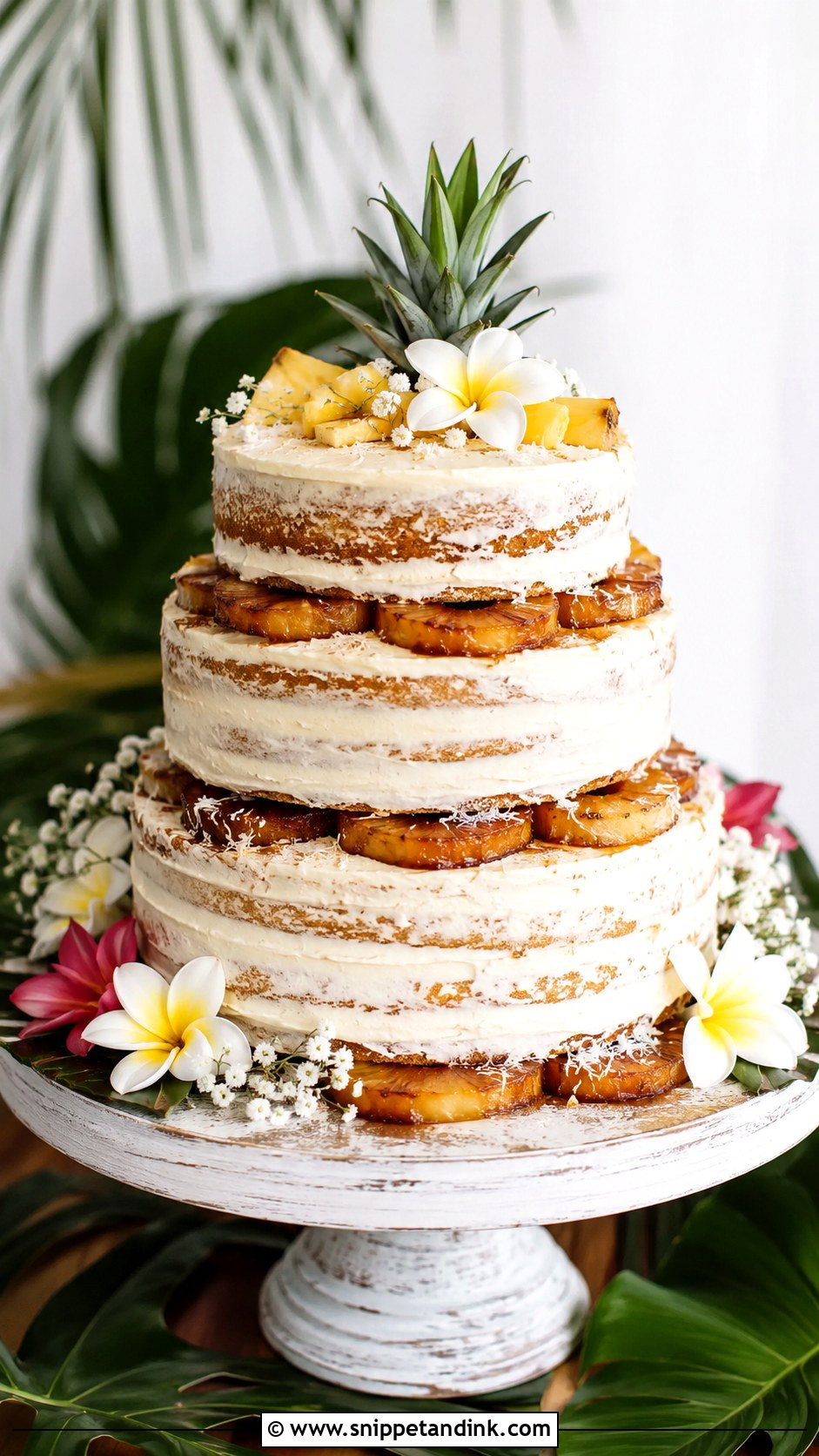 Pineapple Upside Down Hawaii Wedding Cake - Snippet and Ink - 20 Hawaii Wedding Cake Recipe
