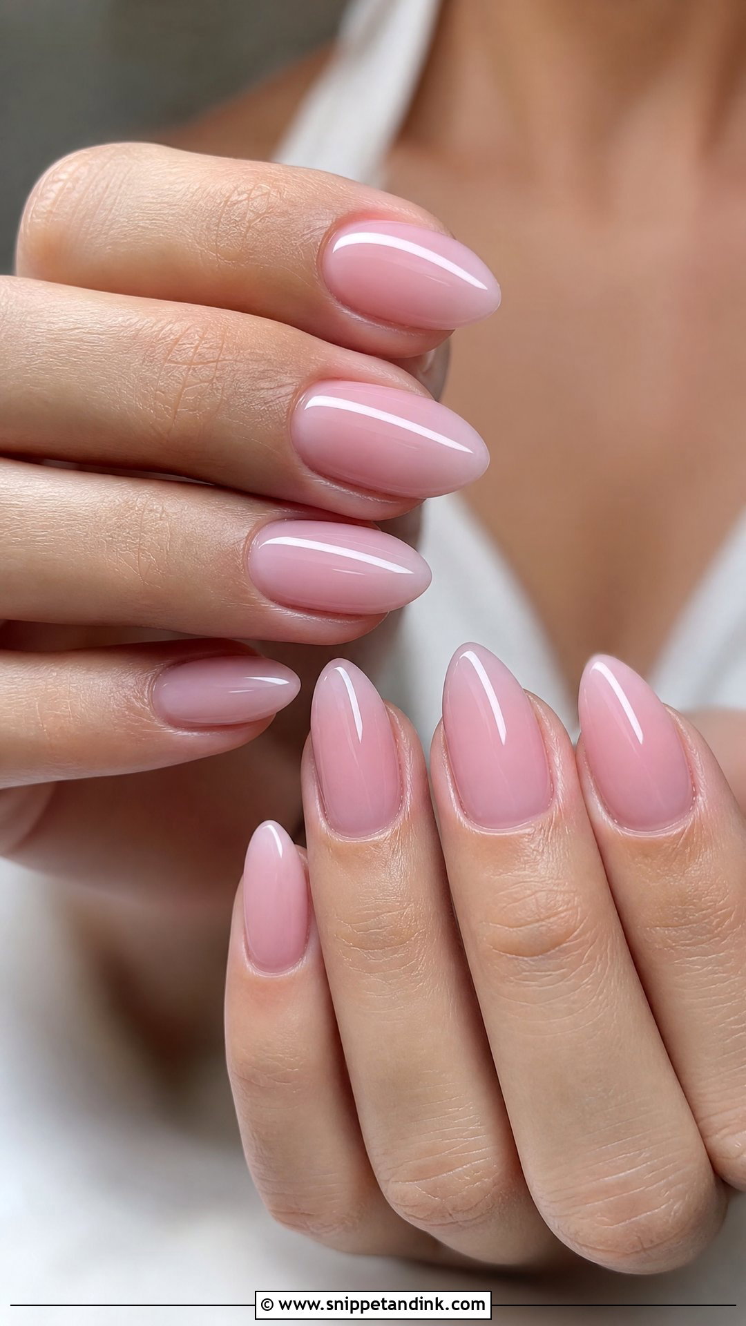 Pink Almond Bridal Nails - Snippet and Ink - 25 Pink Bridal Nails