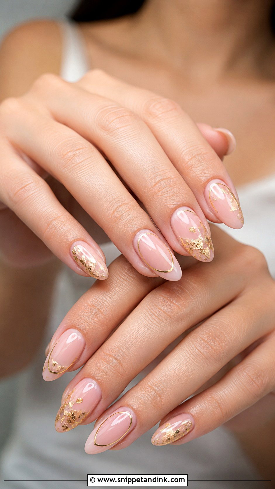 Pink And Gold Bridesmaid Wedding Nails - Snippet and Ink - 20 Pink Bridesmaid Wedding Nails