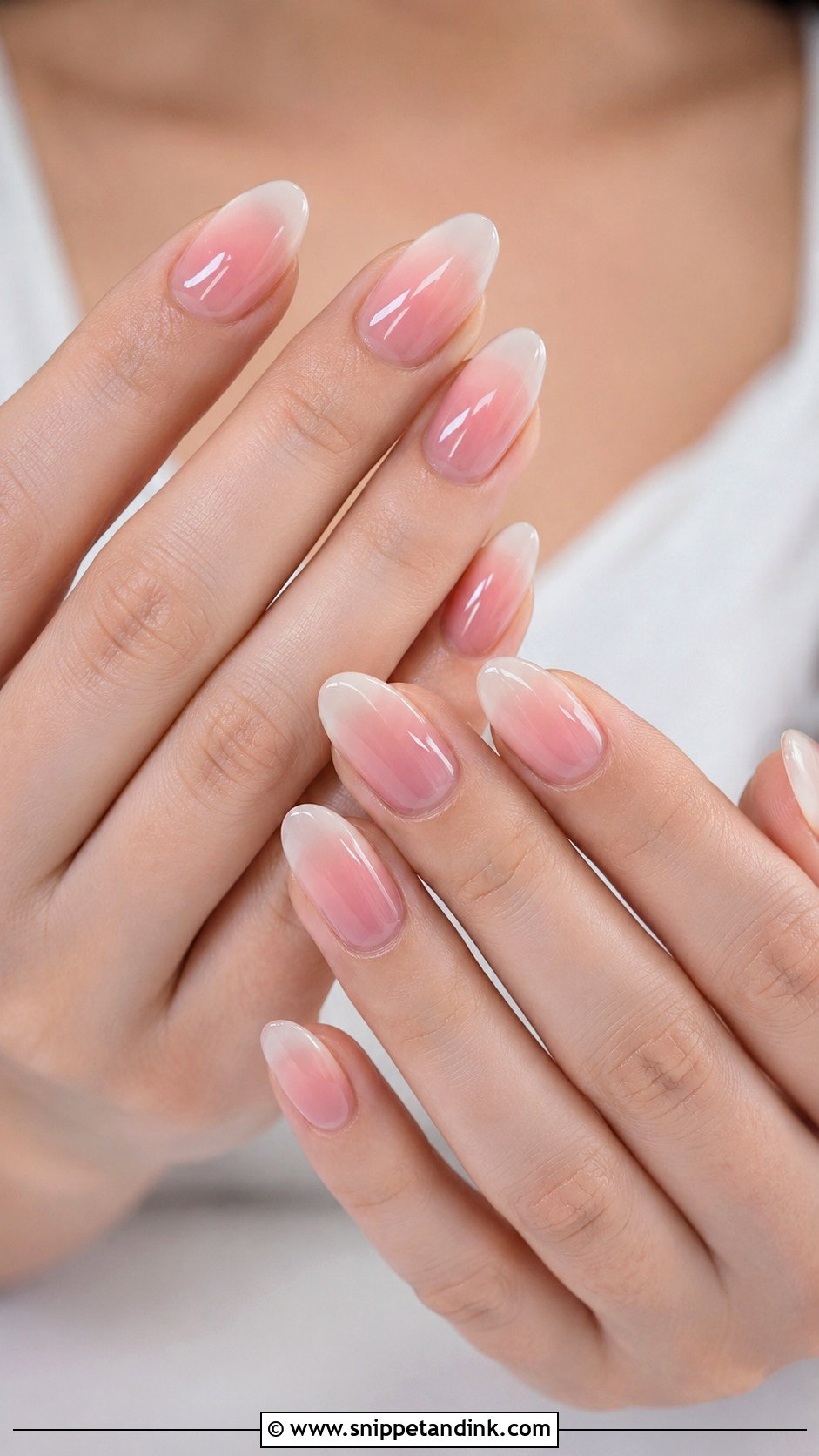 Pink And White Blush Wedding Nails - Snippet and Ink - 20 Pink and White Wedding Nails