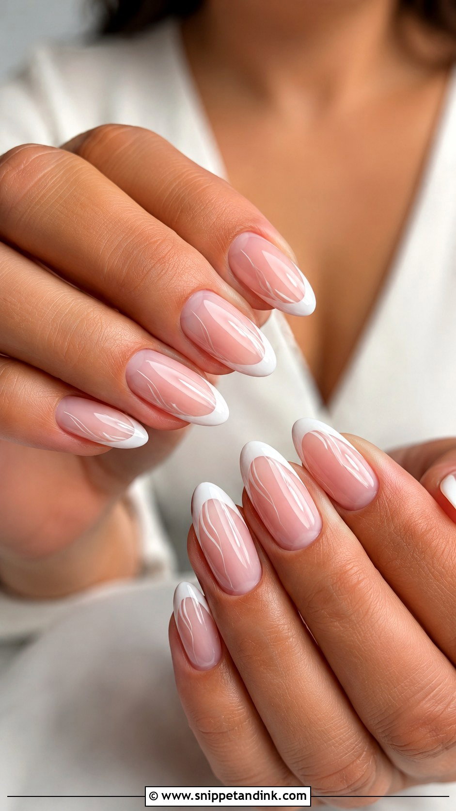 Pink And White Bridal Nails - Snippet and Ink - 20 Pink Bridal Nails Brides