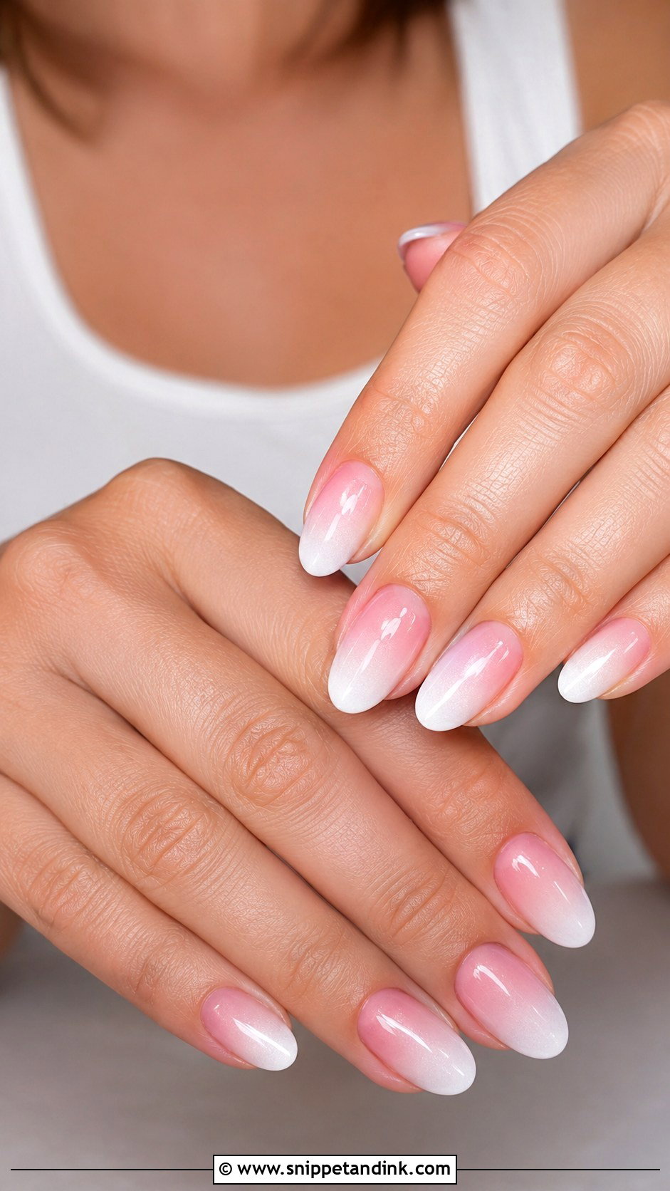 Pink And White Ombre Wedding Nails - Snippet and Ink - 20 Ombre Wedding Nails Brides