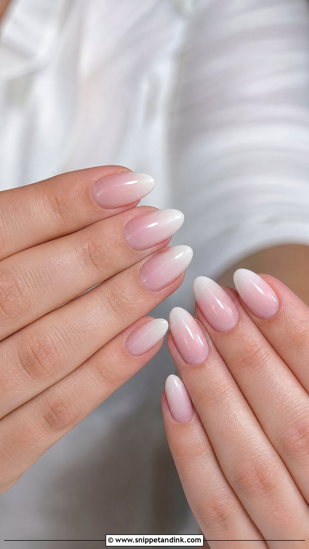 Pink And White Ombre Wedding Nails - Snippet and Ink - 20 Ombre Wedding Nails for Bride