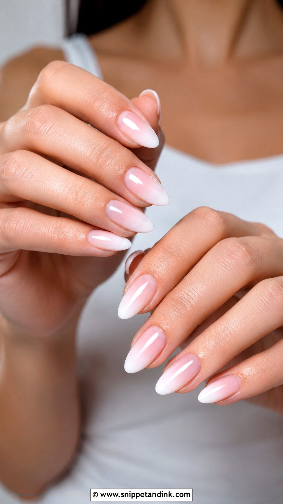 Pink And White Ombre Wedding Nails - Snippet and Ink - 30 Pink Wedding Nails