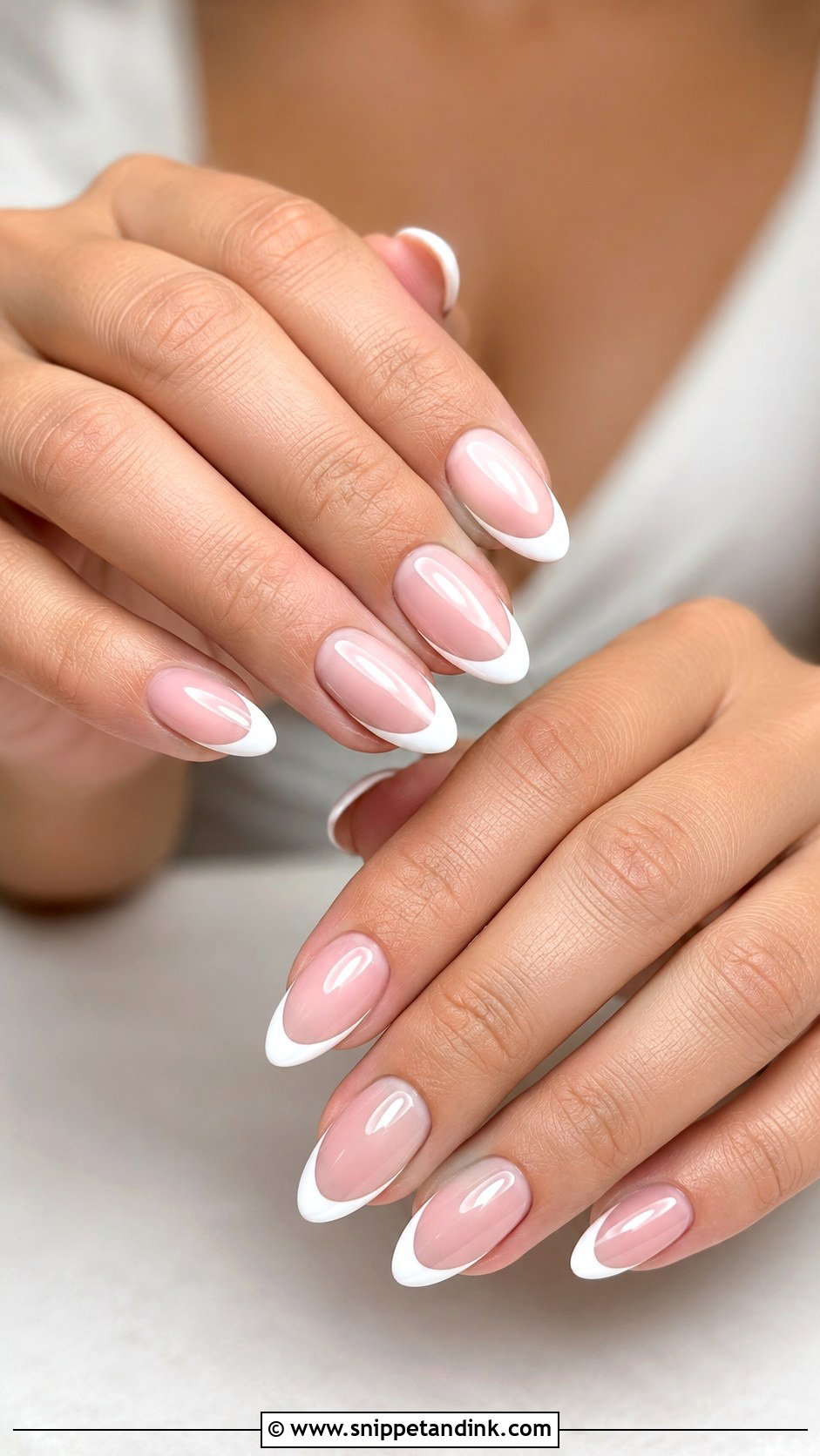 Pink And White Pearl Wedding Nails - Snippet and Ink - 20 Pink and White Wedding Nails