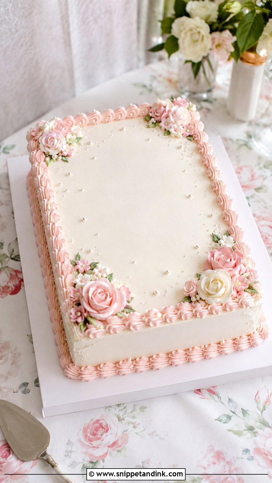 Pink And White Sheet Wedding Cake - Snippet and Ink - 20 Pink and White Cake Ideas for Wedding