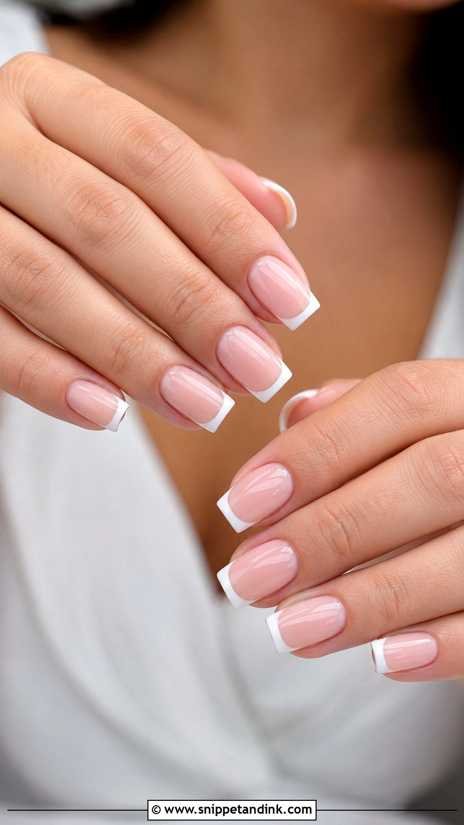 Pink And White Wedding Dip Nails - Snippet and Ink - 20 Wedding Dip Nails for Bride