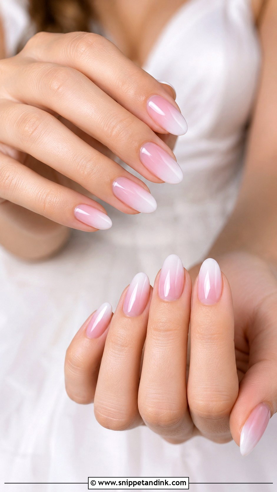 Pink And White Wedding Nails - Snippet and Ink - 30 Classic Wedding Nails