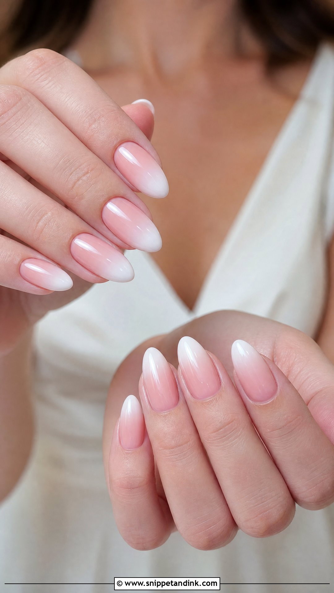 Pink And White Wedding Nails - Snippet and Ink - 35 Wedding Nails Design