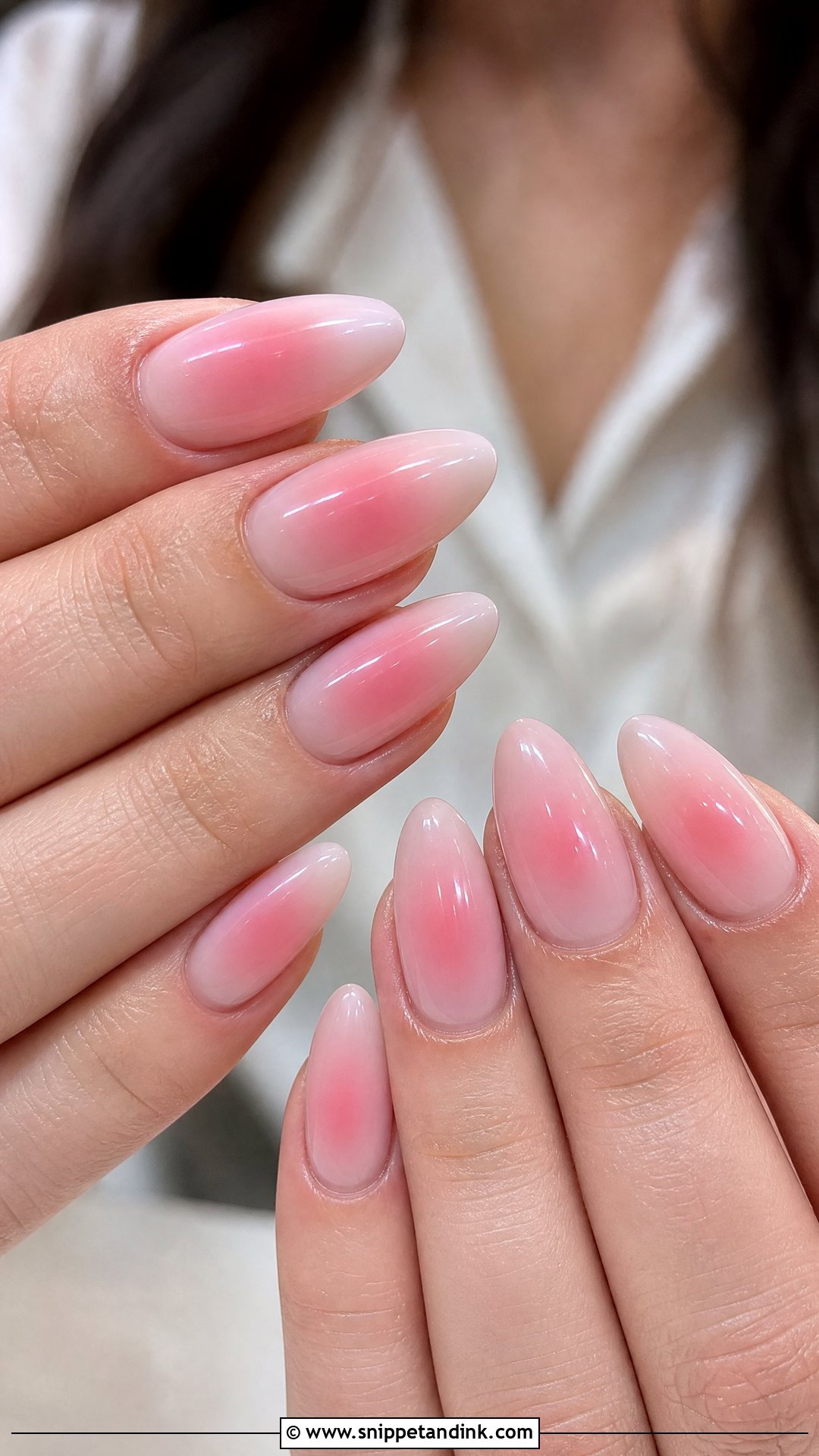 Pink Aura Bridal Nails - Snippet and Ink - 25 Pink Bridal Nails