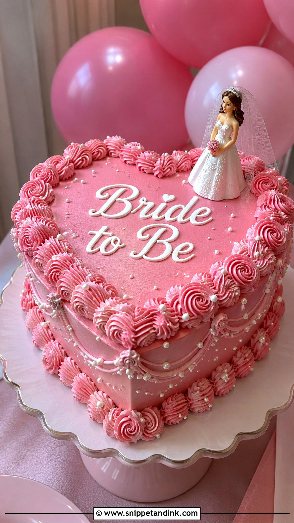 Pink Bachelorette Cake - Snippet and Ink - 20 Bachelorette Cake for Bride
