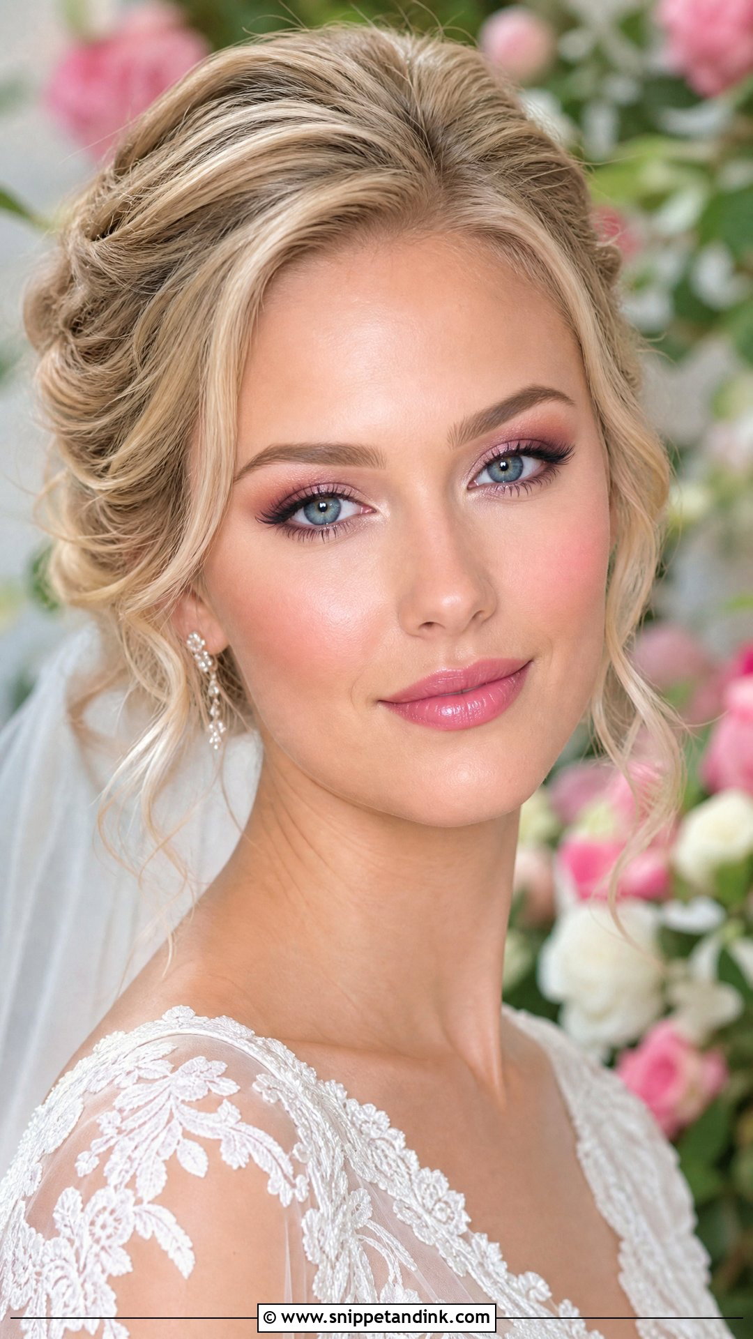 Pink Blue Eye Wedding Makeup - Snippet and Ink - 20 Blue Eye Wedding Makeup Ideas