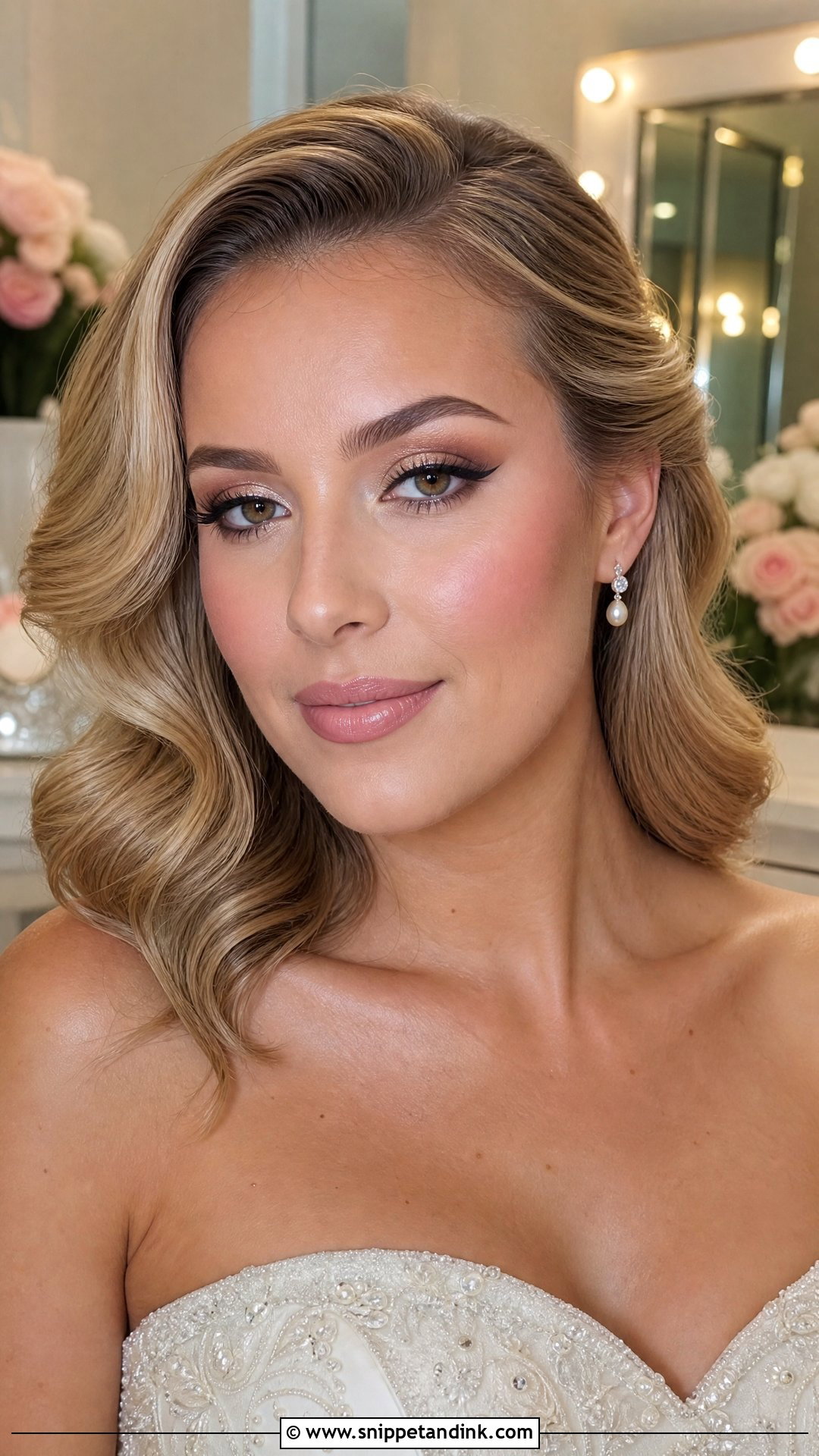 Pink Blush Soft Glam Bridal Makeup - Snippet and Ink - 20 Blush Bridal Makeup Ideas