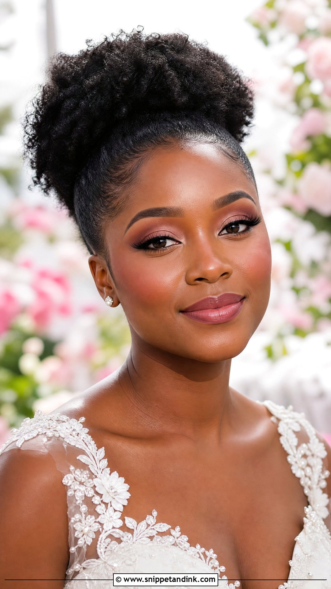 Pink Blush Wedding Makeup For Black Women - Snippet and Ink - 25 Wedding Makeup Black Women