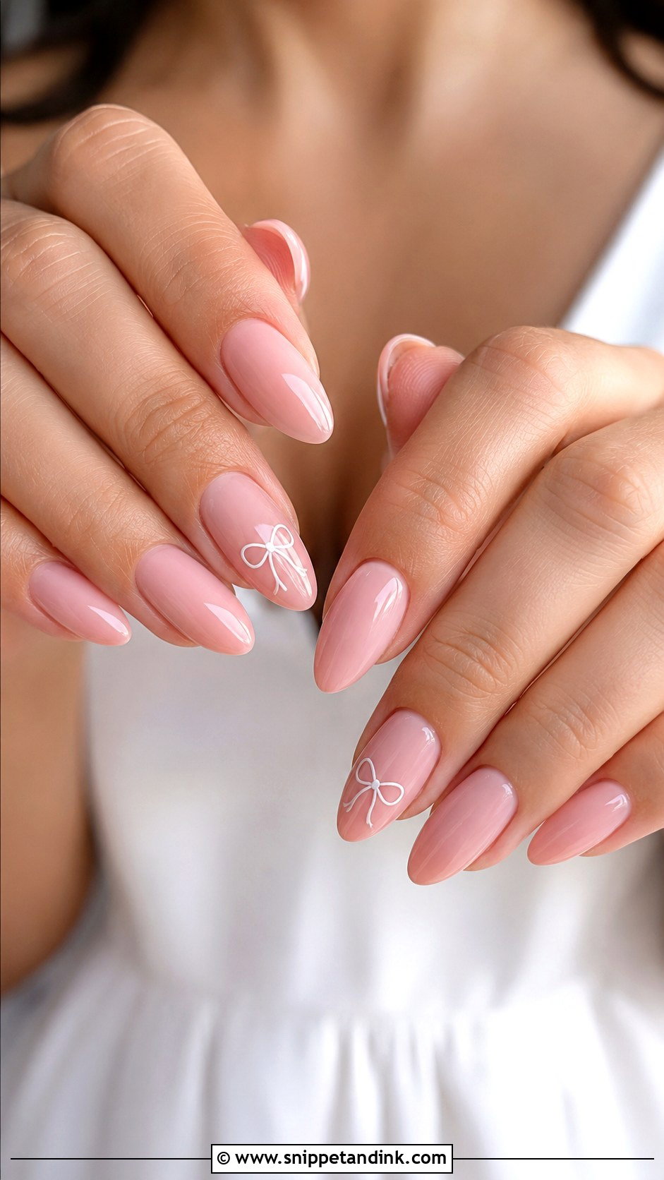Pink Bow Wedding Guest Nails - Snippet and Ink - 20 Pink Wedding Guest Nails