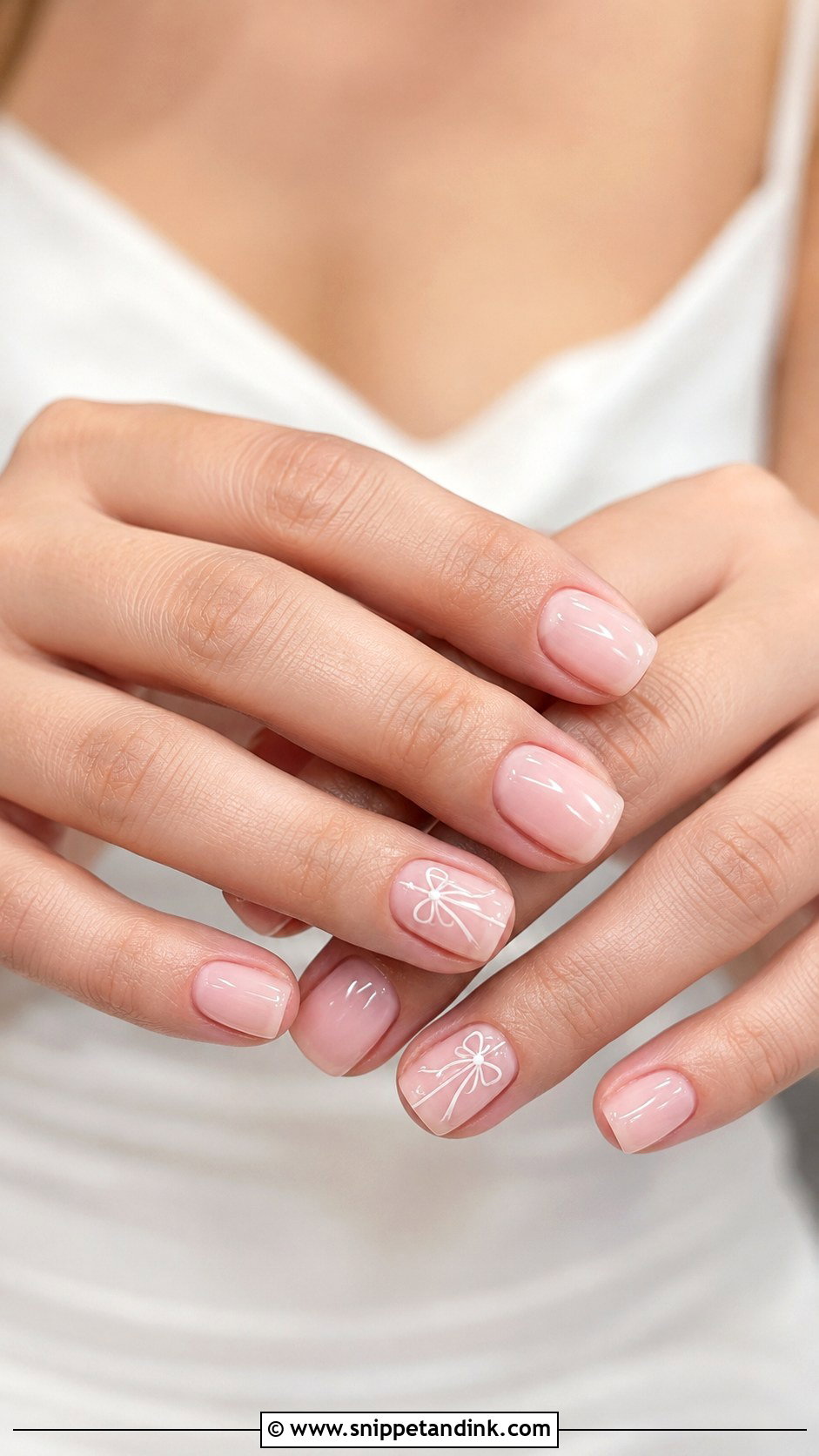 Pink Bow Wedding Nails - Snippet and Ink - 20 Pink Wedding Nails for Bride