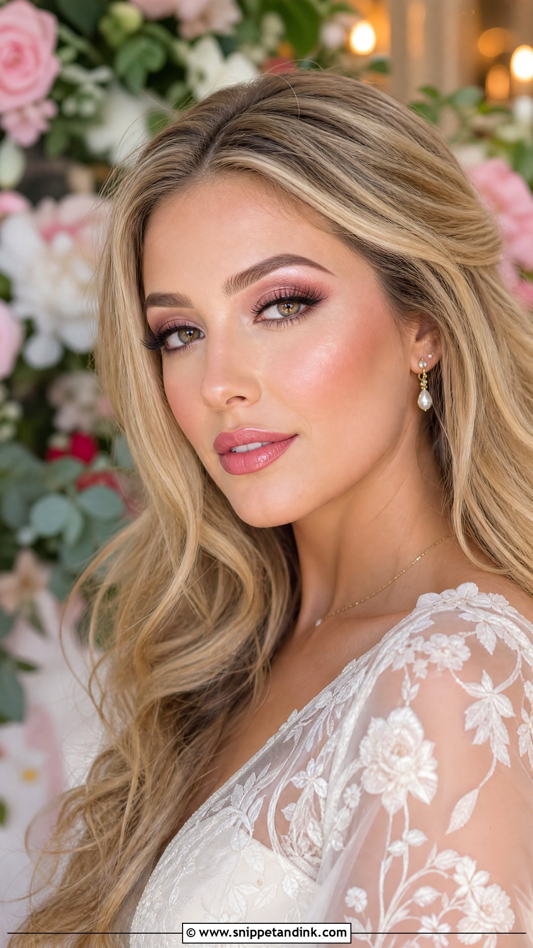 Pink Bridal Glam Makeup - Snippet and Ink - 25 Wedding Glam Makeup Brides