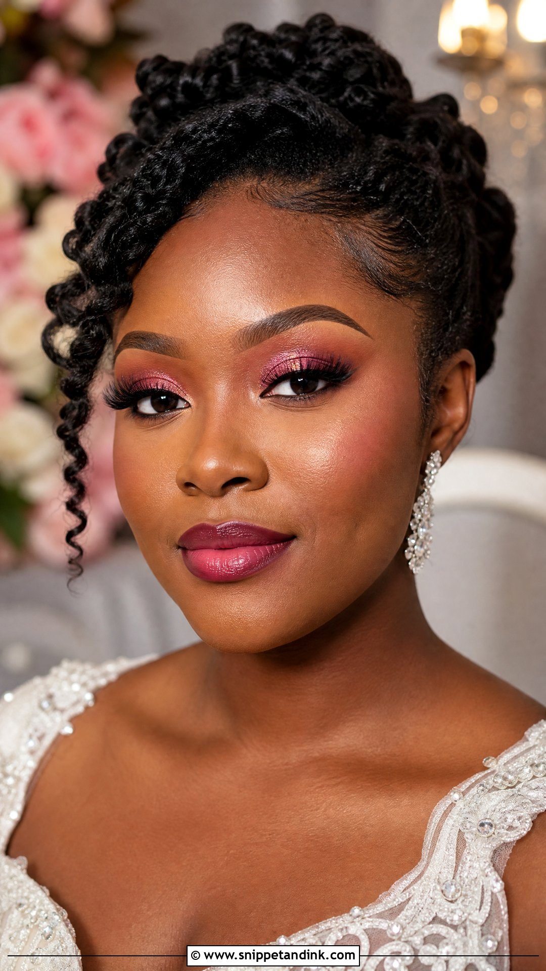 Pink Bridal Makeup For Black Brides - Snippet and Ink - 25 Pink Wedding Makeup Brides