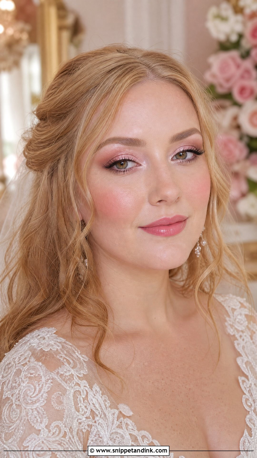 Pink Bridal Makeup For Blue Eyes - Snippet and Ink - 20 Glowy Bridal Makeup for Blue Eyes