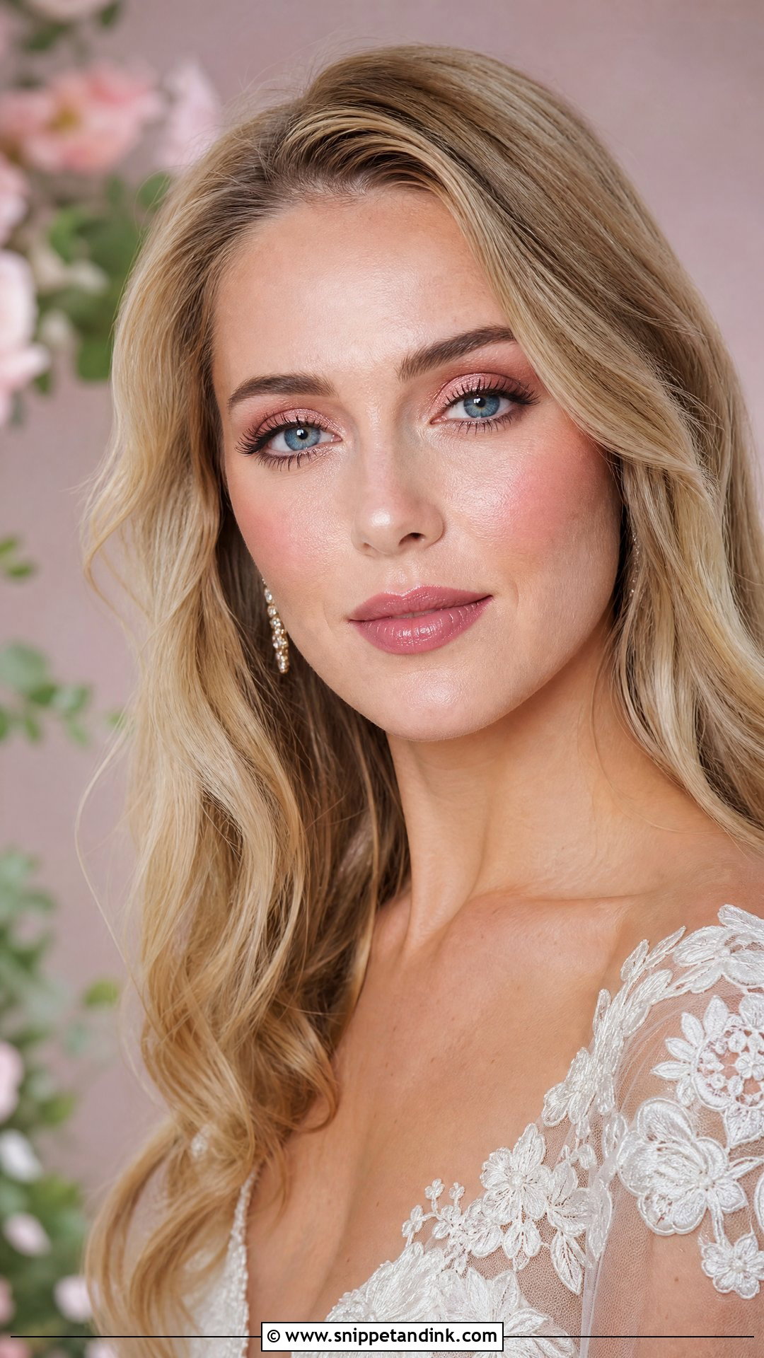 Pink Bridal Makeup For Blue Eyes - Snippet and Ink - 25 Pink Bridal Makeup Ideas