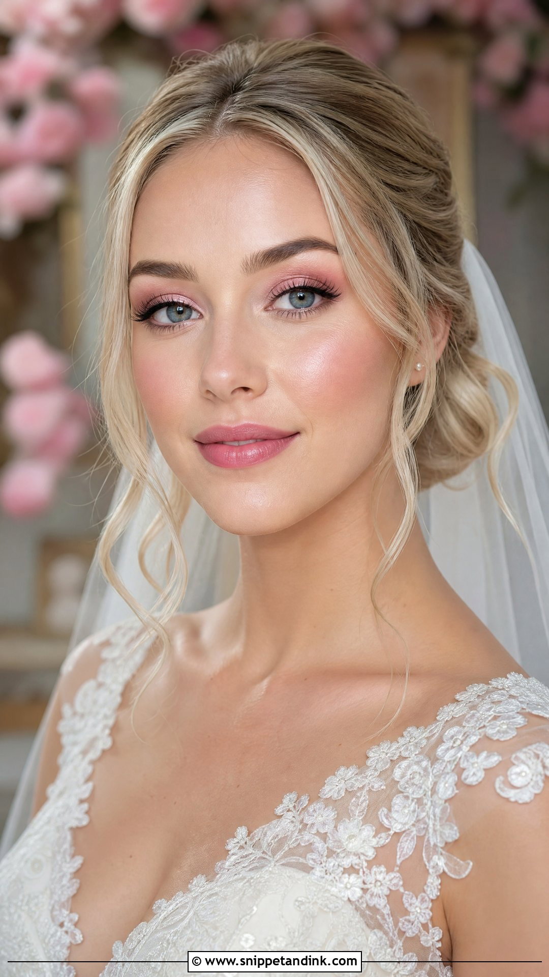 Pink Bridal Makeup For Blue Eyes - Snippet and Ink - 30 Bridal Makeup for Blue Eyes