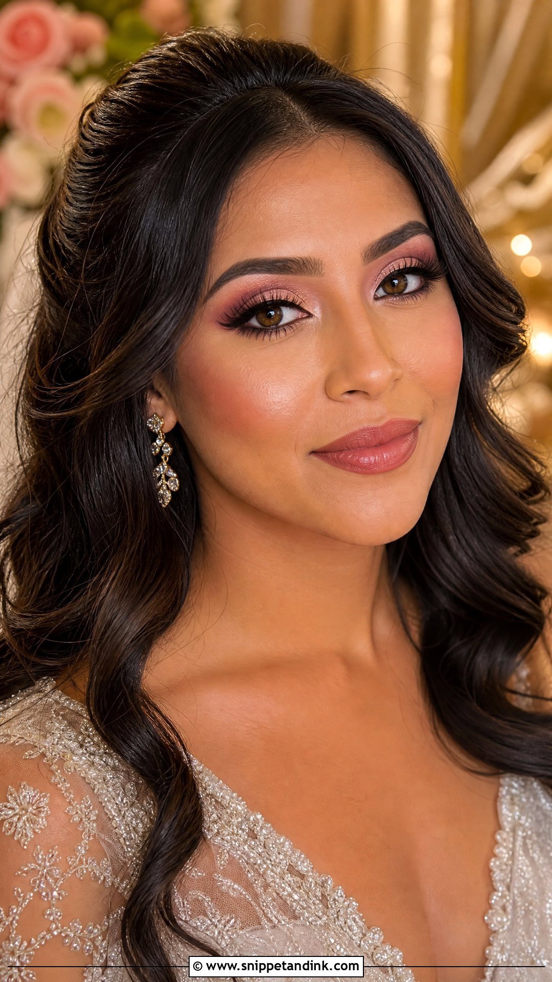 Pink Bridal Makeup For Brown Eyes - Snippet and Ink - 25 Pink Bridal Makeup Looks