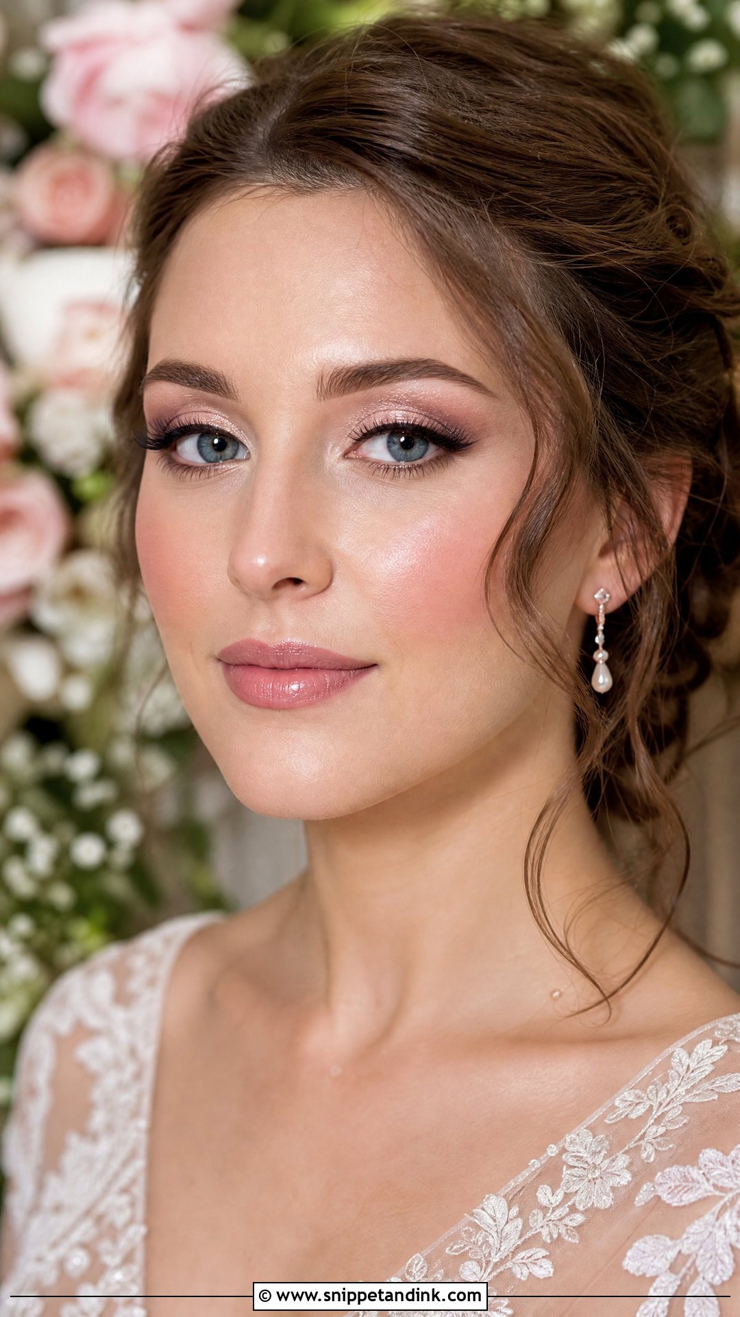 Pink Bridal Makeup For Brunettes - Snippet and Ink - 25 Wedding Makeup for Brunettes