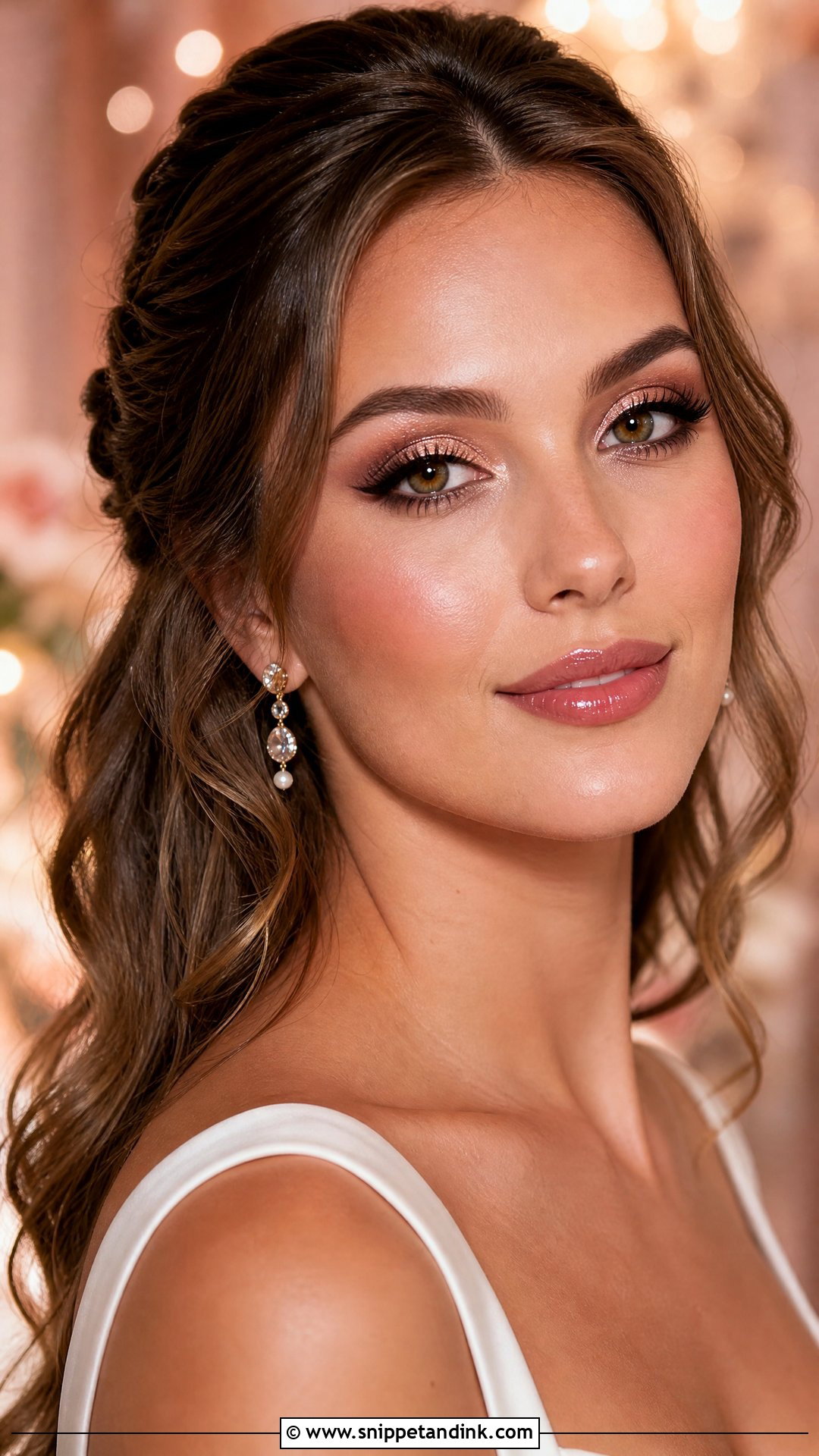 Pink Bridal Makeup For Hazel Eyes - Snippet and Ink - 25 Pink Bridal Makeup Ideas