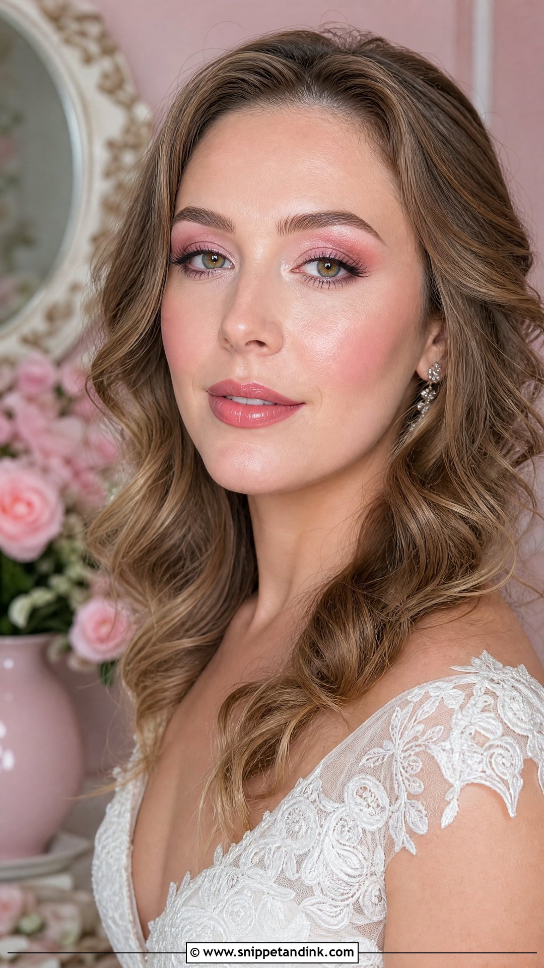 Pink Bridal Makeup For Hazel Eyes - Snippet and Ink - 20 Soft Glam Bridal Makeup for Hazel Eyes