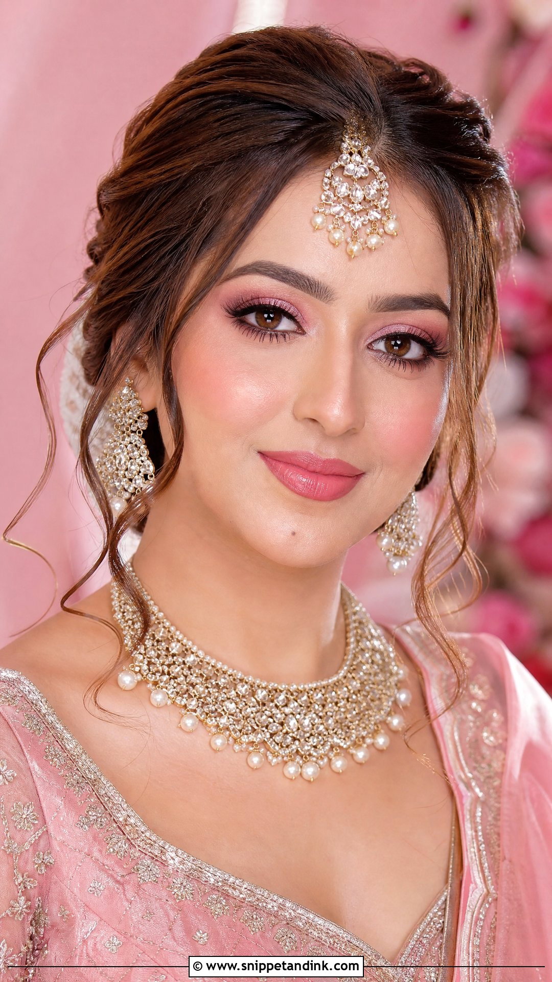 Pink Bridal Makeup For Indian Bride - Snippet and Ink - 25 Indian Wedding Bridal Makeup Ideas