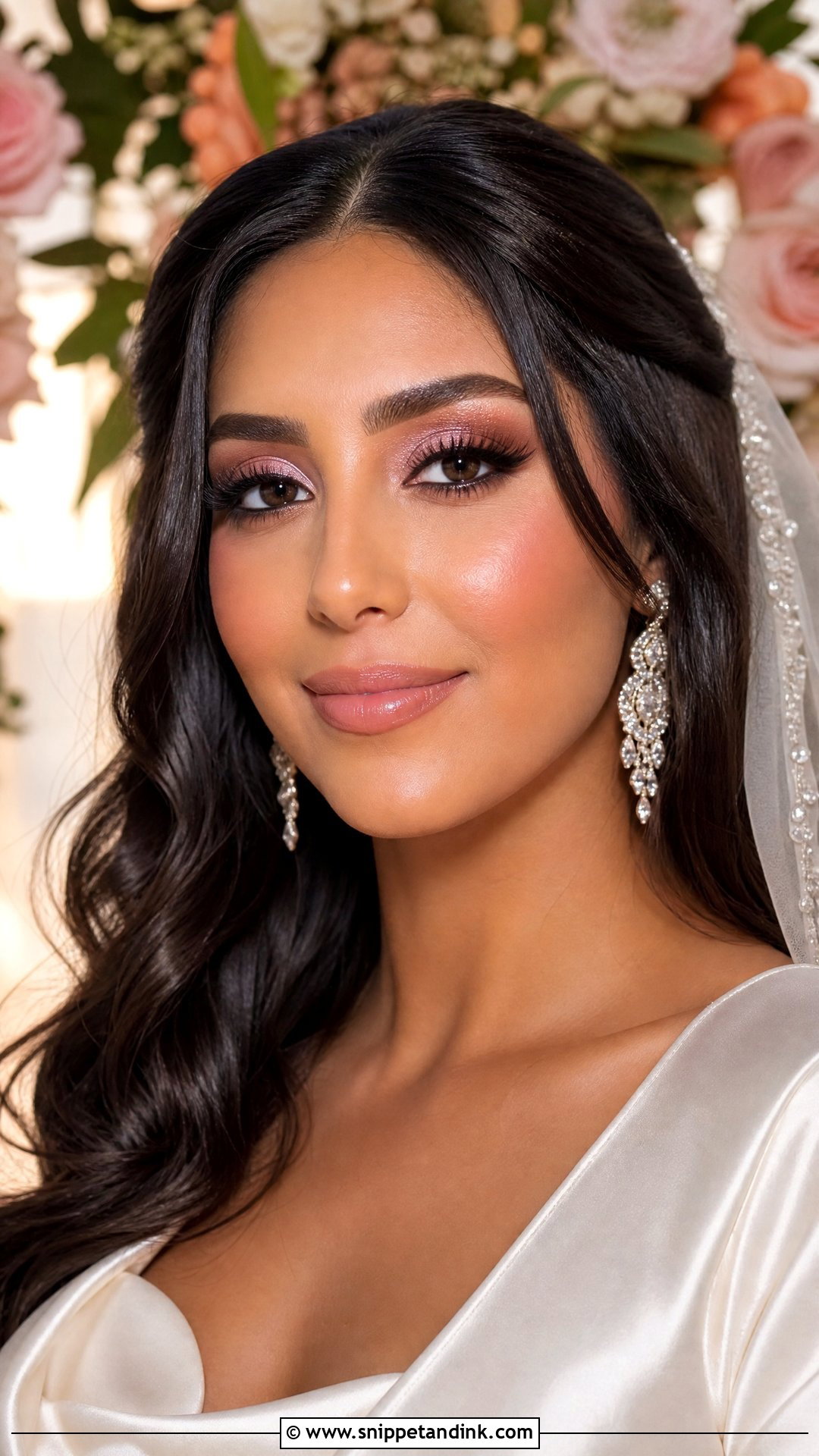 Pink Bridal Makeup For Olive Skin - Snippet and Ink - 25 Pink Bridal Makeup Looks
