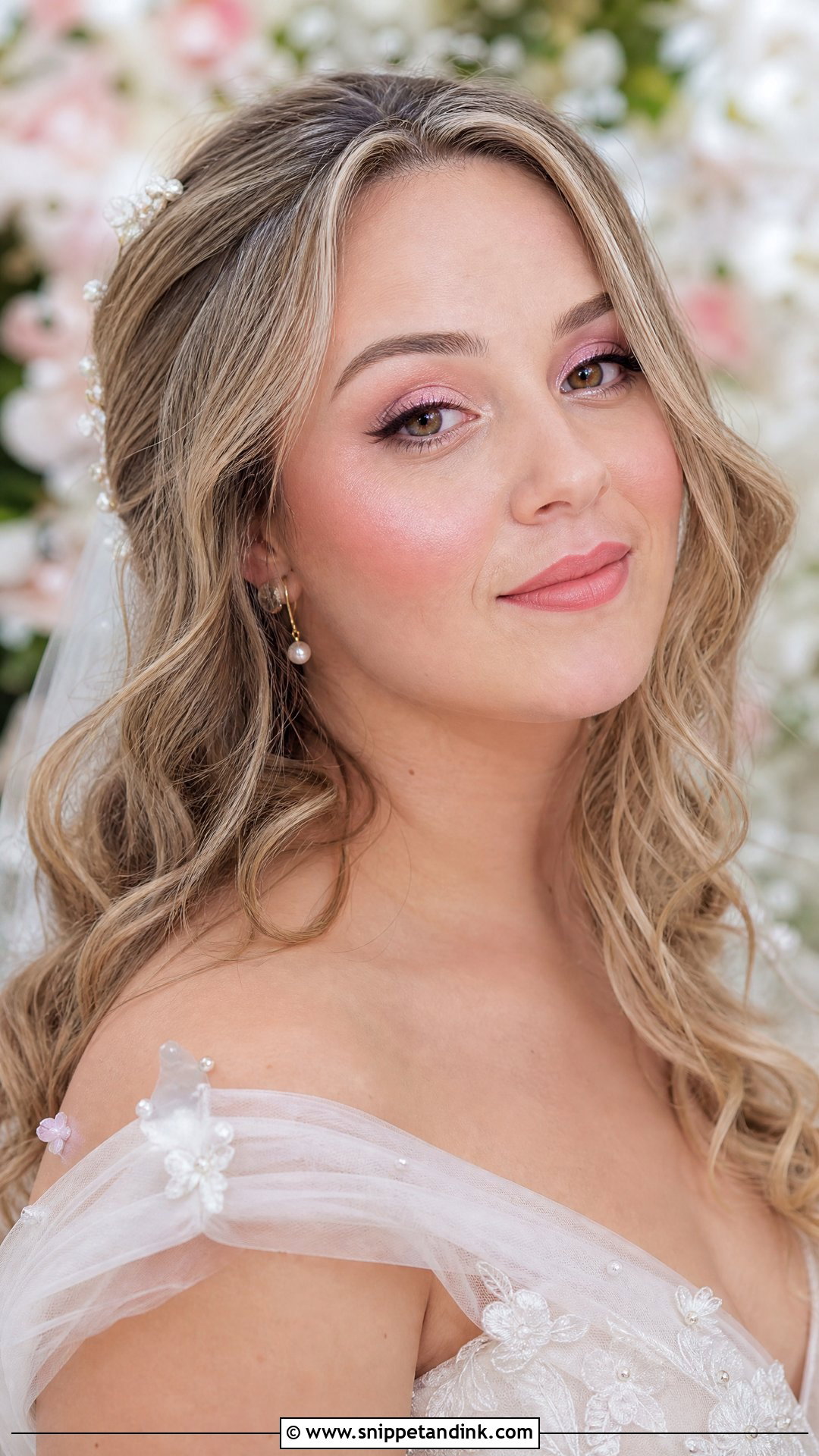 Pink Bridal Makeup For Round Face - Snippet and Ink - 20 Wedding Makeup Round Face Ideas