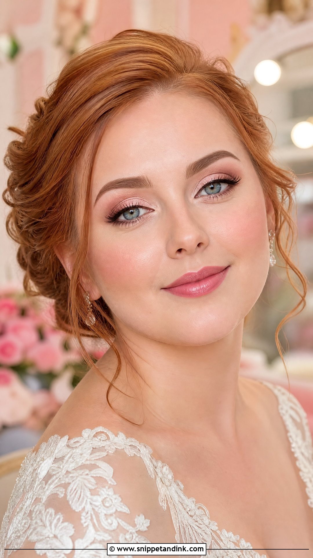 Pink Bridal Wedding Makeup For Round Face - Snippet and Ink - 20 Wedding Makeup for Round Face Ideas