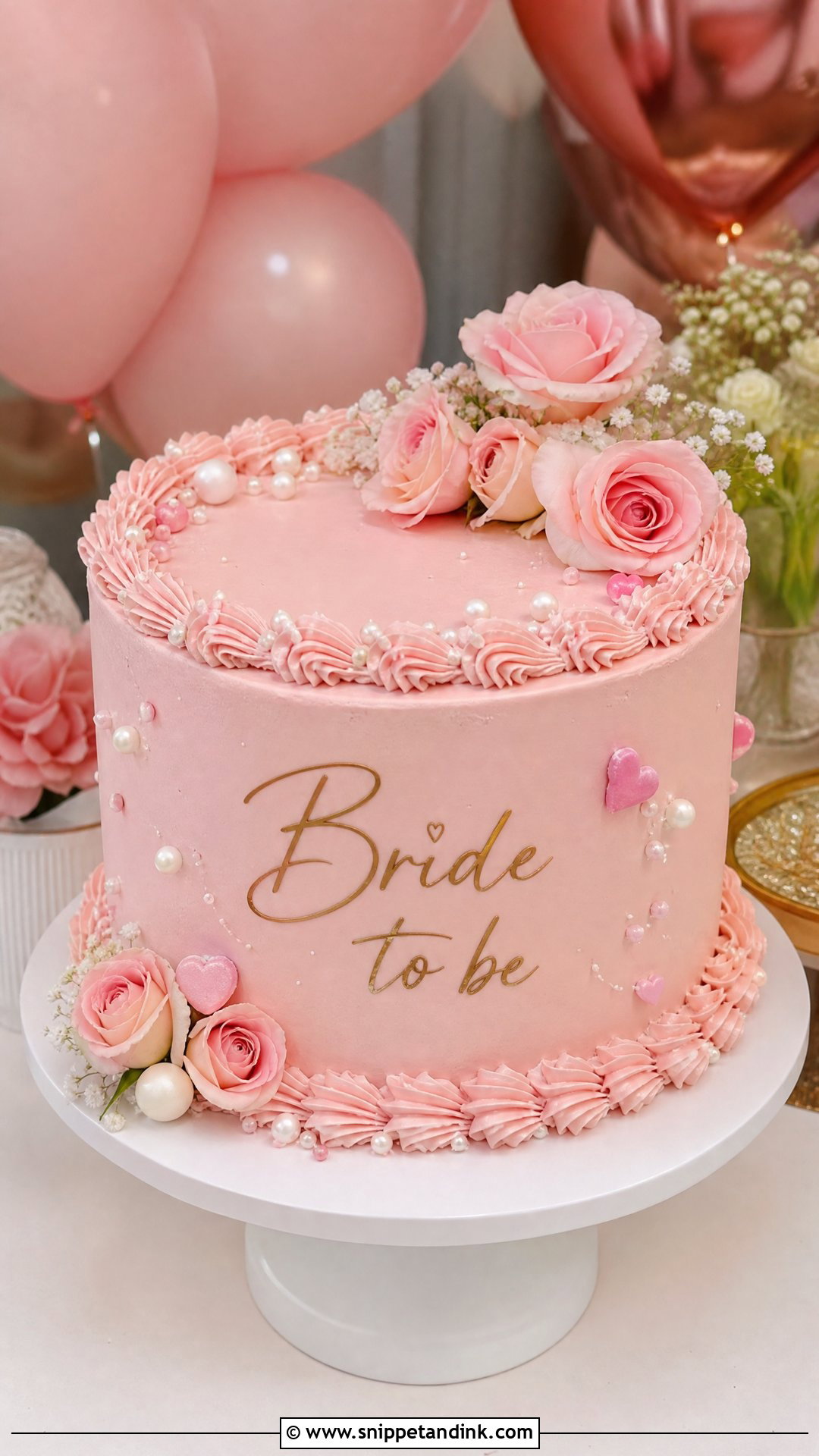 Pink Bride Cake - Snippet and Ink - 25 Bride Cake Ideas