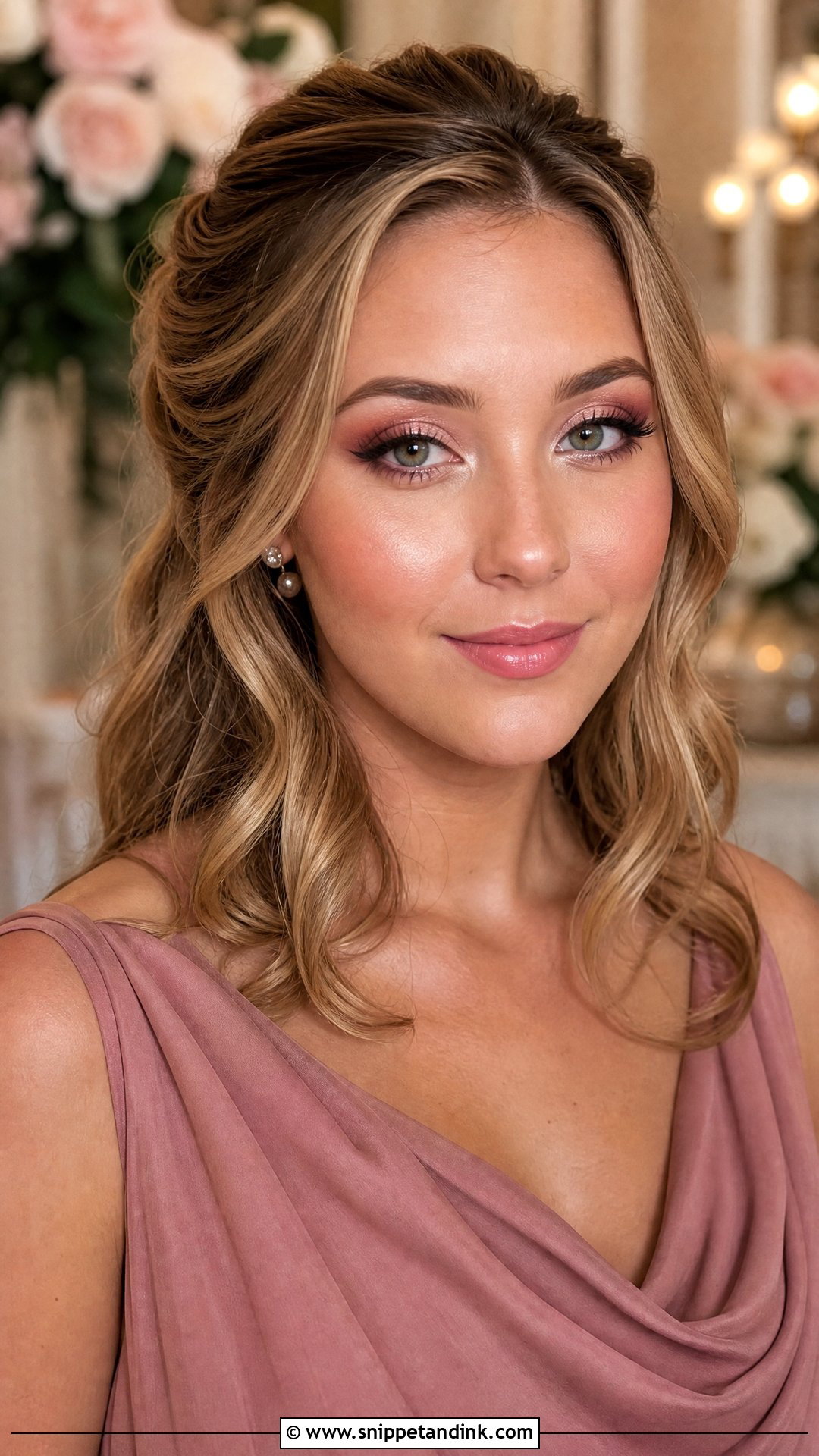 Pink Bridesmaid Makeup - Snippet and Ink - 20 Makeup Ideas for Wedding Bridesmaid