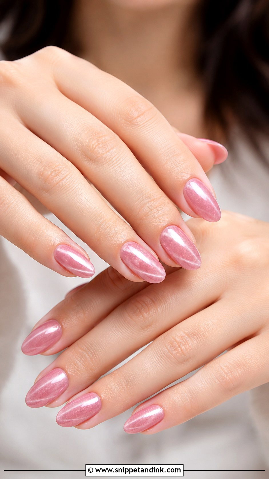 Pink Cat Eye Wedding Nails - Snippet and Ink - 30 Pink Wedding Nails
