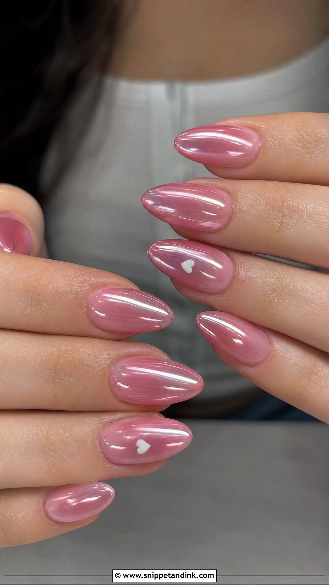 Pink Chrome Bachelorette Nails - Snippet and Ink - 35 Bachelorette Nails