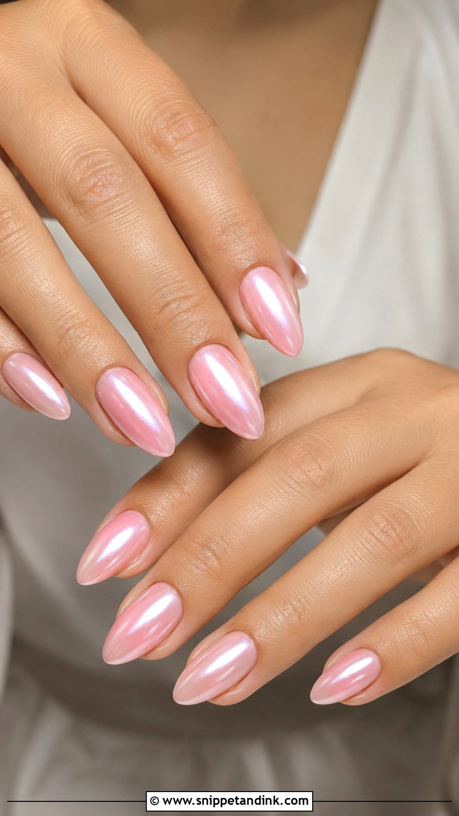 Pink Chrome Bridal Nails - Snippet and Ink - 20 Pink Bridal Nails Brides