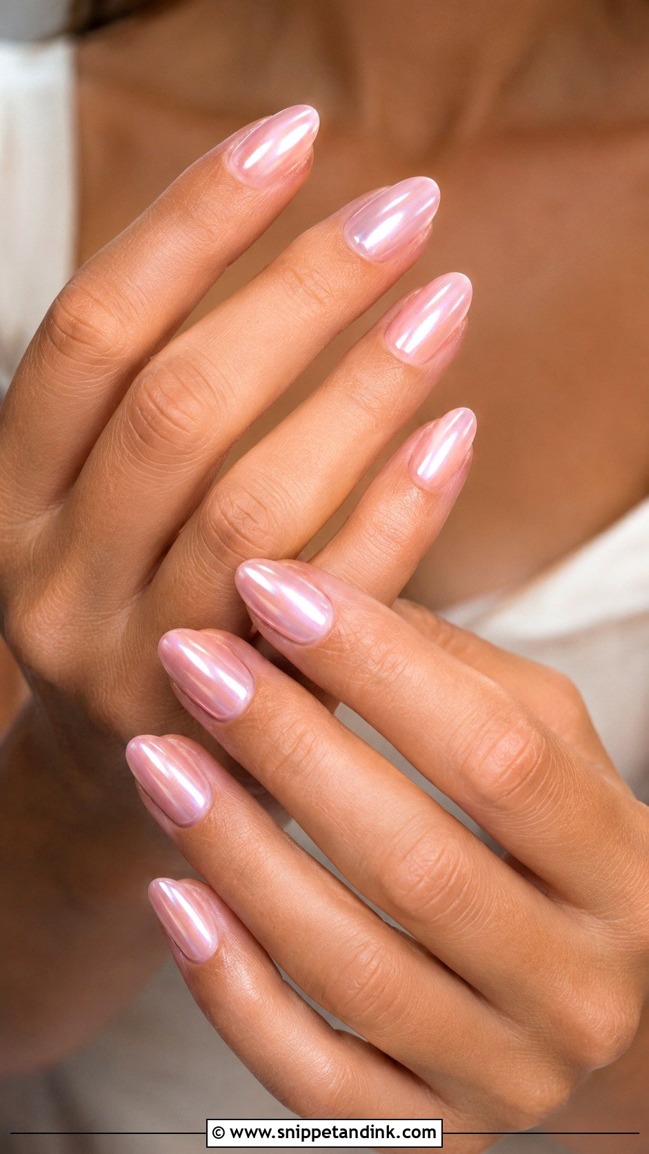 Pink Chrome Bridesmaid Wedding Nails - Snippet and Ink - 20 Pink Bridesmaid Wedding Nails