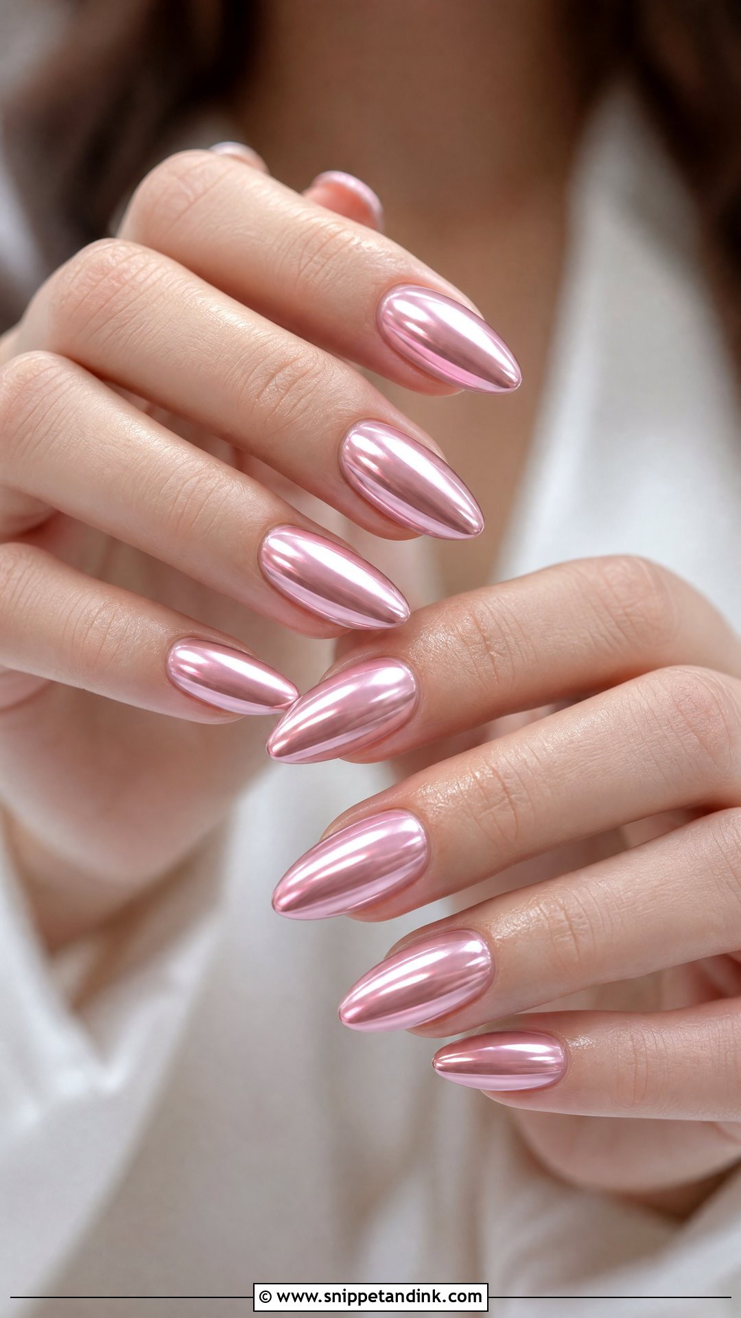 Pink Chrome Engagement Nails - Snippet and Ink - 35 Engagement Nails
