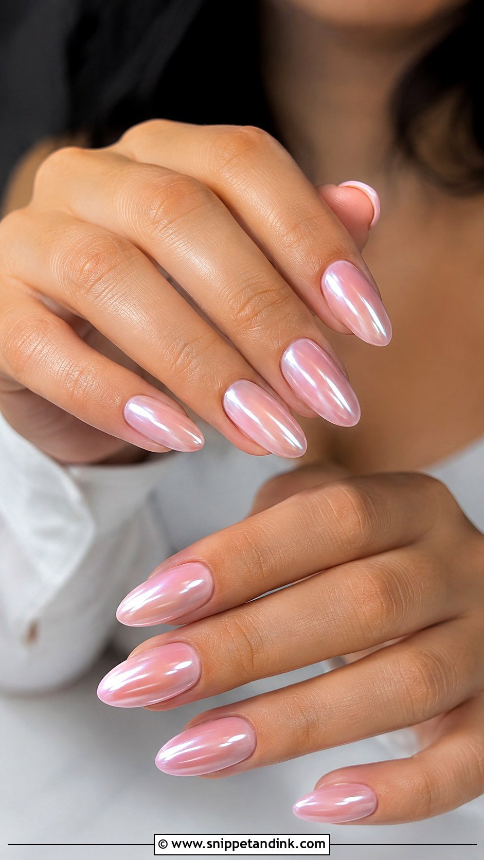 Pink Chrome Nail Extensions - Snippet and Ink - 20 Pink Nail Extension Designs for Wedding