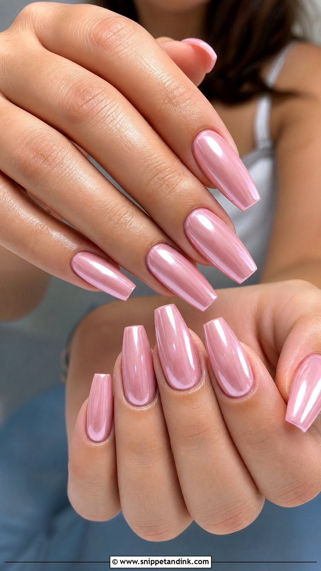Pink Chrome Proposal Nails - Snippet and Ink - 25 Nails for Proposal