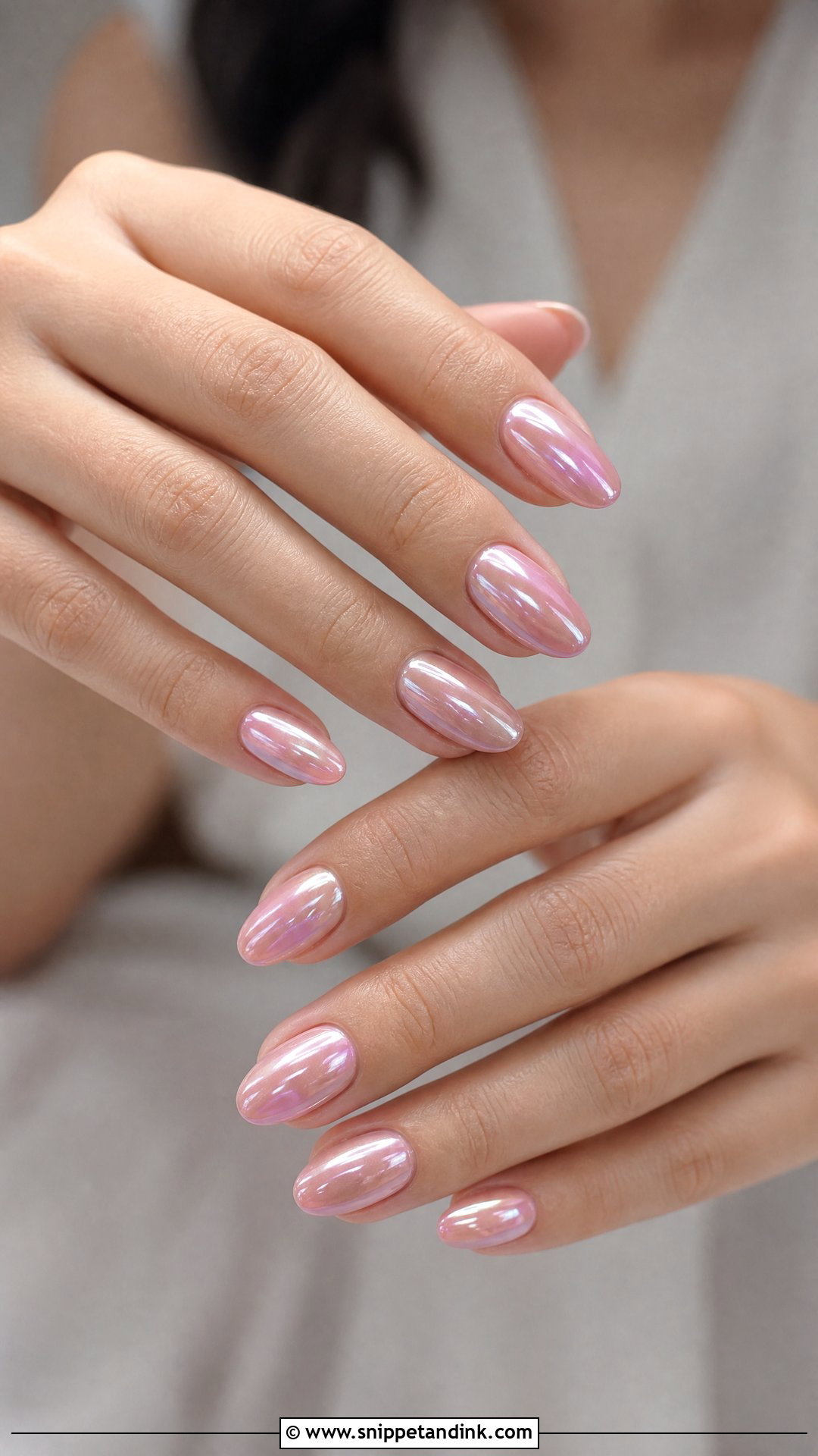 Pink Chrome Spring Wedding Nails - Snippet and Ink - 25 Spring Wedding Nails