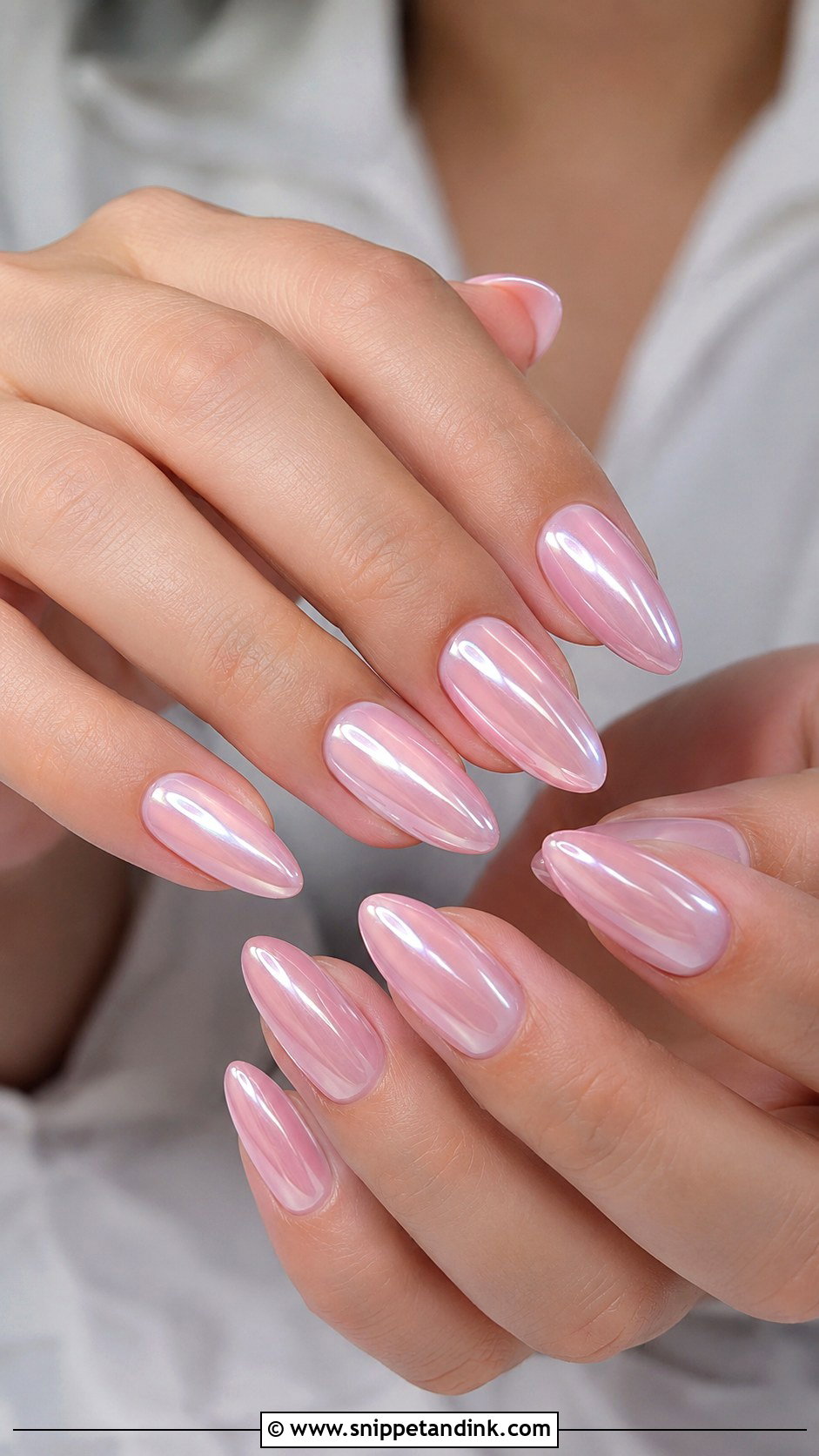 Pink Chrome Wedding Nails - Snippet and Ink - 20 Classy Wedding Nails for Bride
