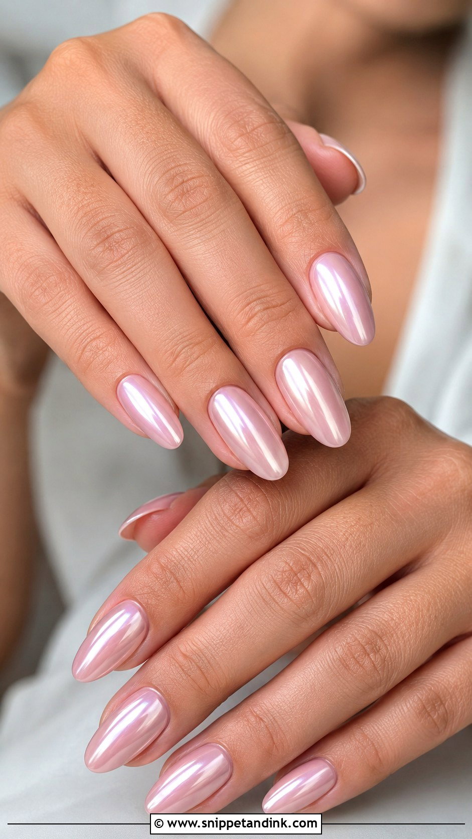 Pink Chrome Wedding Nails - Snippet and Ink - 20 Elegant Pink Wedding Nail Art Ideas