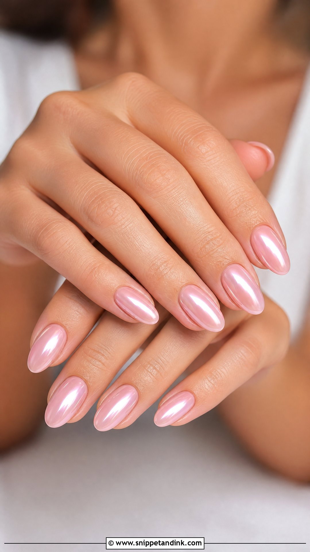 Pink Chrome Wedding Nails - Snippet and Ink - 25 Chrome Wedding Nails