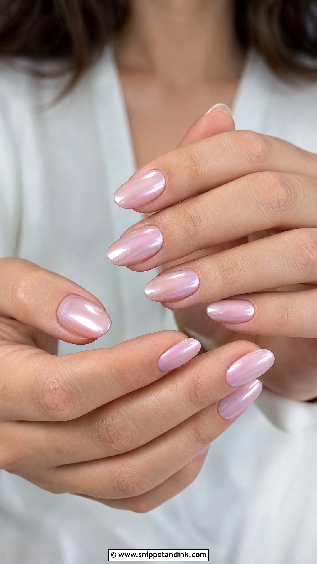 Pink Chrome Wedding Nails - Snippet and Ink - 25 Simple Wedding Nail Art Ideas