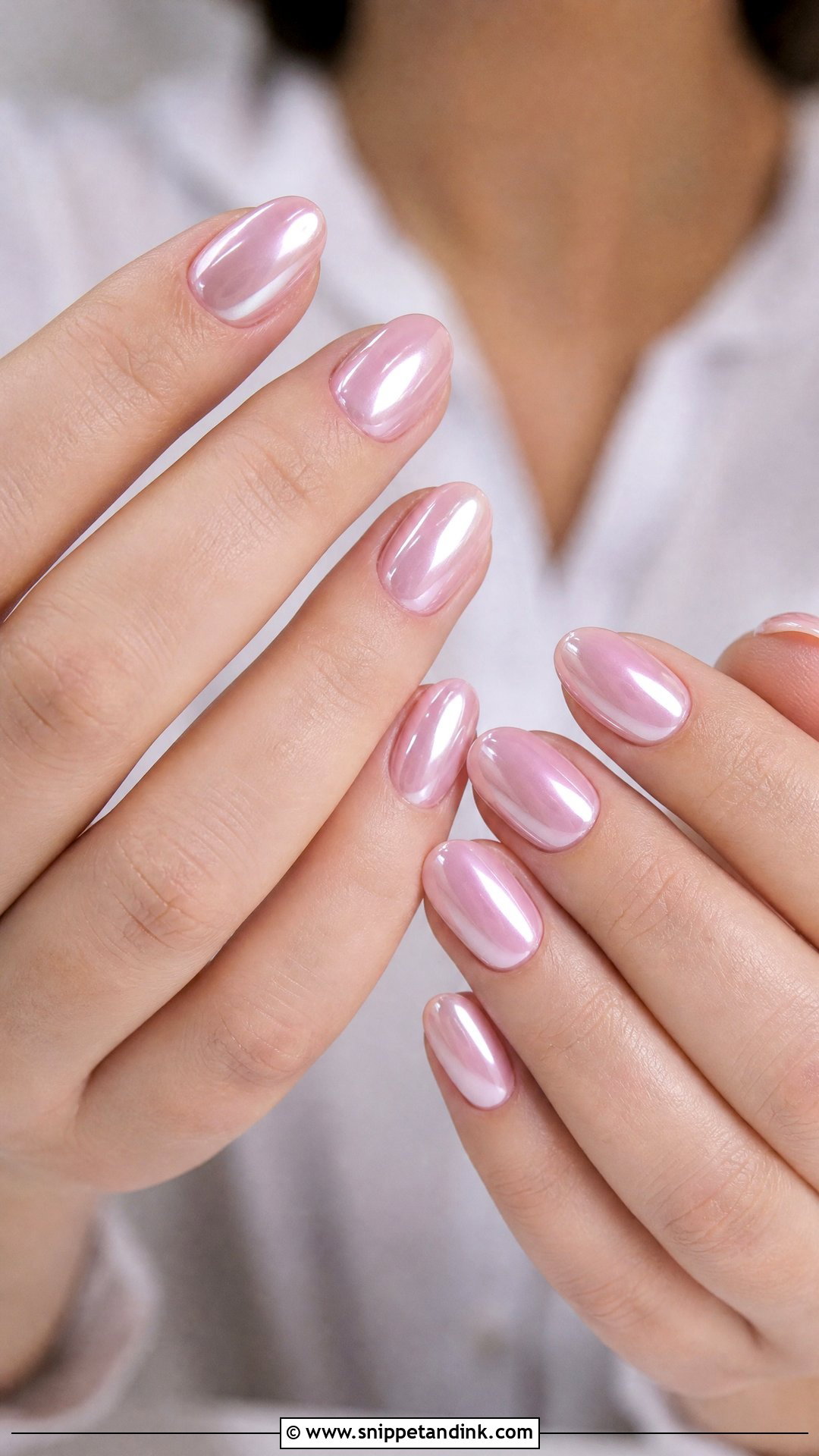 Pink Chrome Wedding Nails - Snippet and Ink - 25 Wedding Nail Art Designs