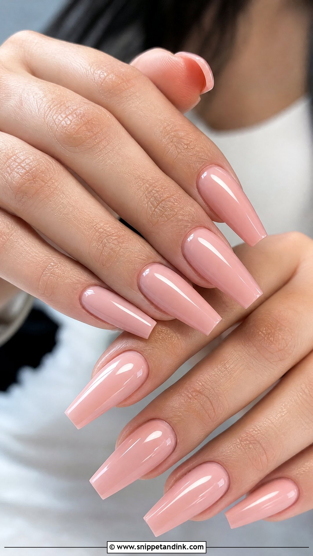 Pink Coffin Bridal Nails - Snippet and Ink - 25 Pink Bridal Nails