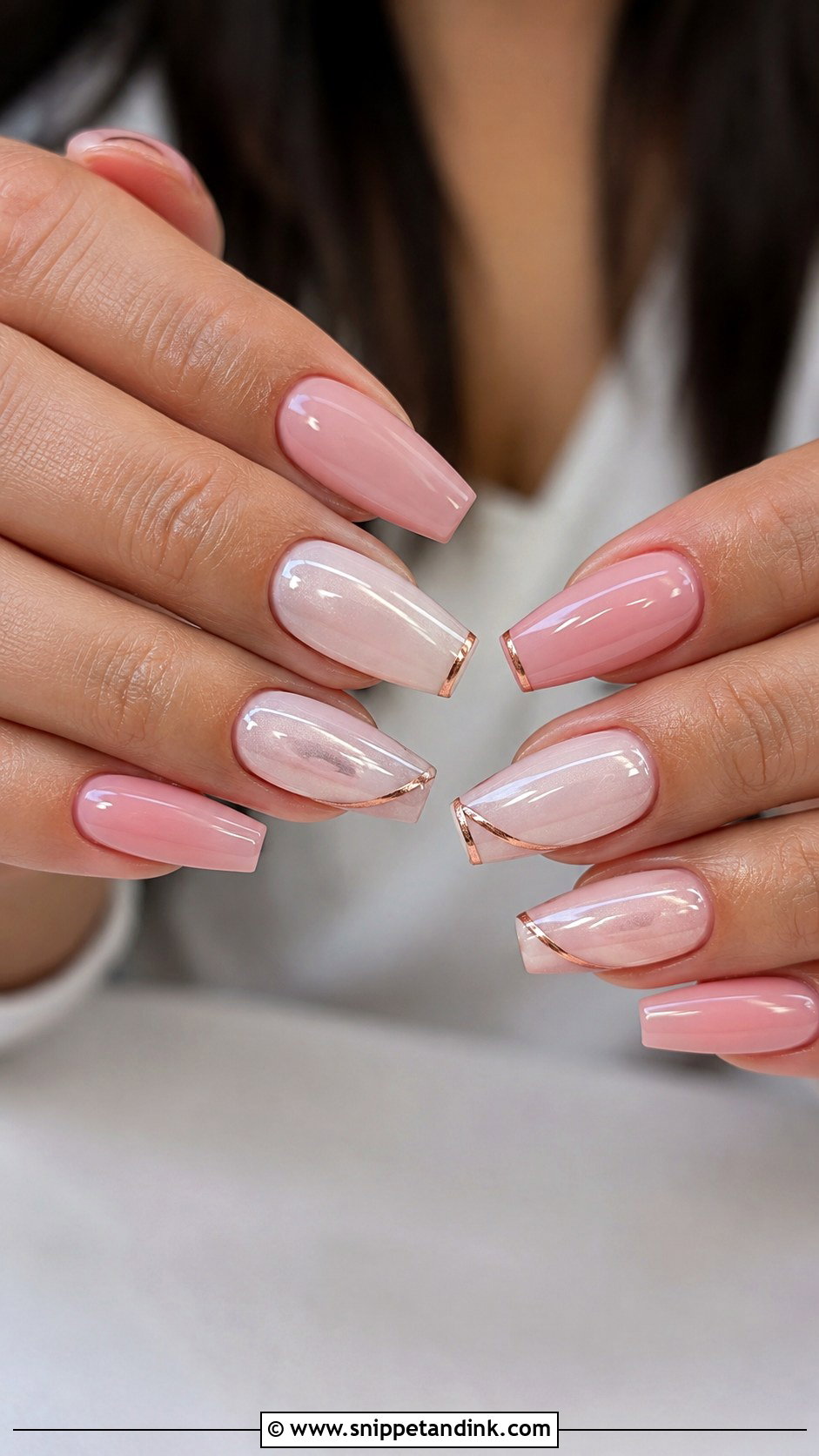 Pink Coffin Bridal Nails - Snippet and Ink - 20 Pink Bridal Nails Brides